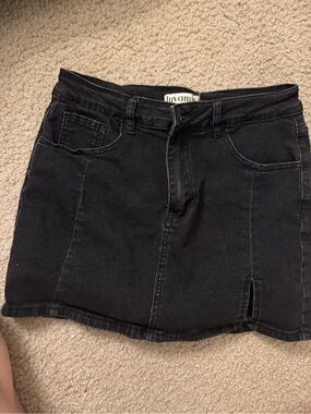 Denim skort
